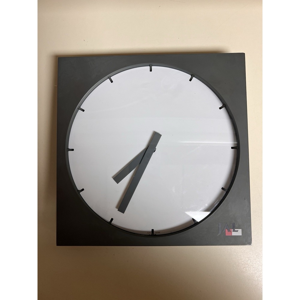 Vintage JAL Japan Airlines Promo Wall‎ Clock Kazuo Kawasaki Design Quartz Japan